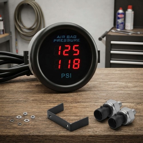 Digital air suspension gauge - air,