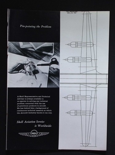 Original 1957 advert shell - original,