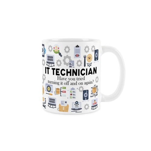 Technician mug novelty - it,